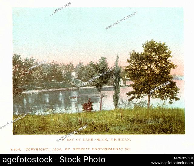A Bay, Lake Orion, Mich. Detroit Publishing Company postcards 6000 Series. Date Issued: 1898 - 1931 Place: Detroit Publisher: Detroit Publishing Company Date...