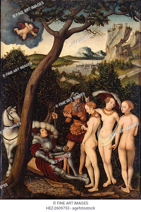 The Judgement of Paris, ca 1528. Artist: Cranach, Lucas, the Elder (1472-1553)