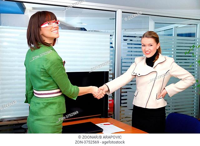 .businesswoman handshake