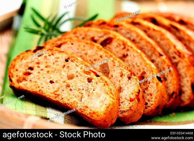 slice of bread, ciabatta, tomato bread