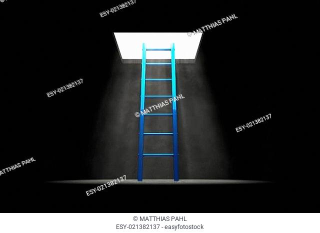Exit the Dark - Blue Ladder to the Light