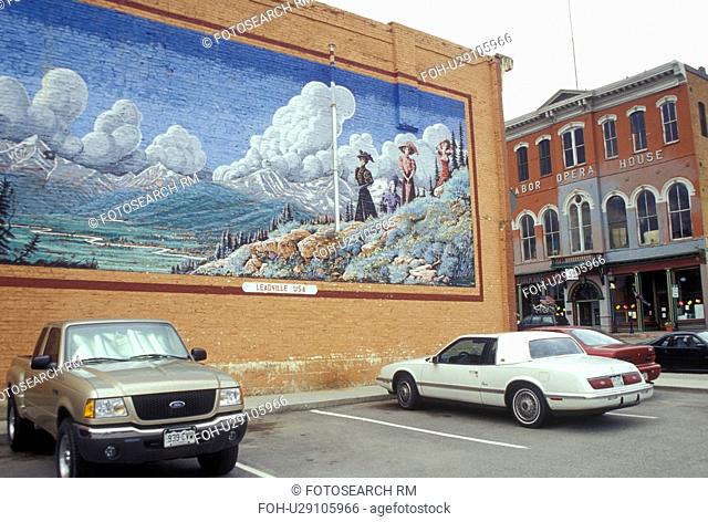 Leadville, CO, Colorado, mural, downtown