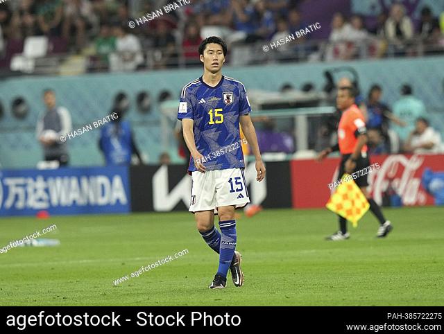 November 23, 2022, Khalifa International Stadium, Doha, QAT, World Cup FIFA 2022, Group E, Germany vs Japan, in the picture Japan's midfielder Daichi Kamada