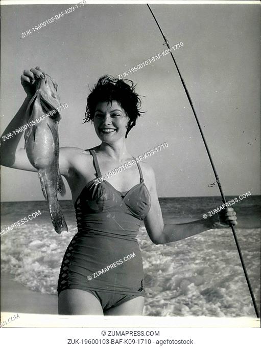 Feb. 24, 1967 - Helen loves surf fishing - and can enjoy her Sport any day in Bermuda's warm and Sunny clime: Often mistaken for Gene Tierney