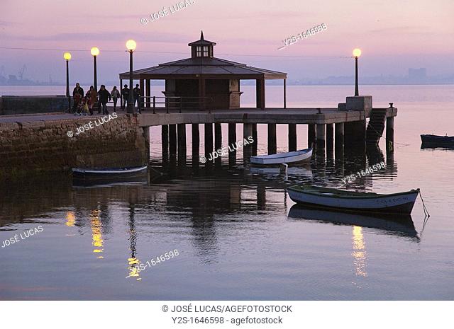 Pier, Puerto Real, Cadiz-province, Region of Andalusia, Spain, Europe