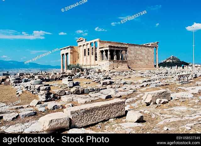 Ancient architecture Acropolis in Athens, Greece