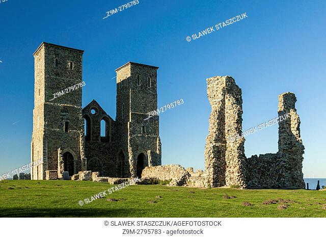 Reculver abbey ruins, Kent, England