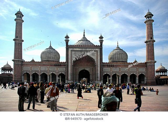 Jami Masjid Mosque, Delhi, Uttar Pradesh, India, Asia