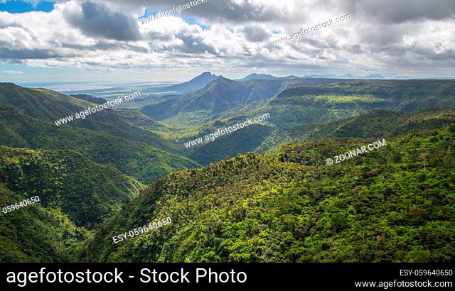 Gorges aussichtspunkt Black River Gorges Mauritius Panorama