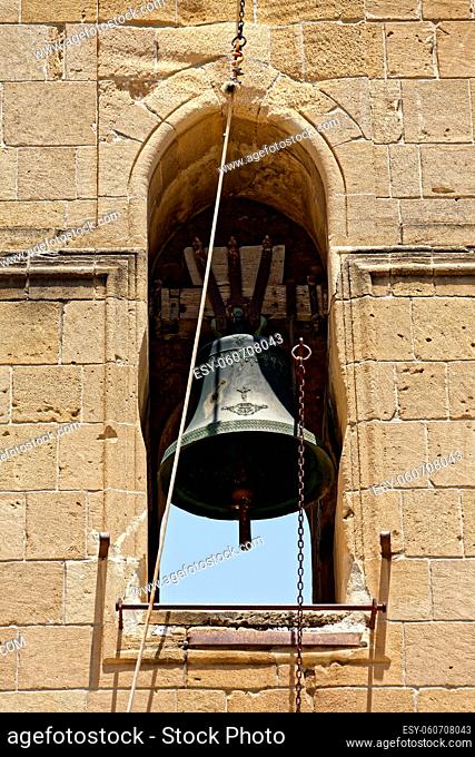 An old tower bell in Nicosia, Cyprus
