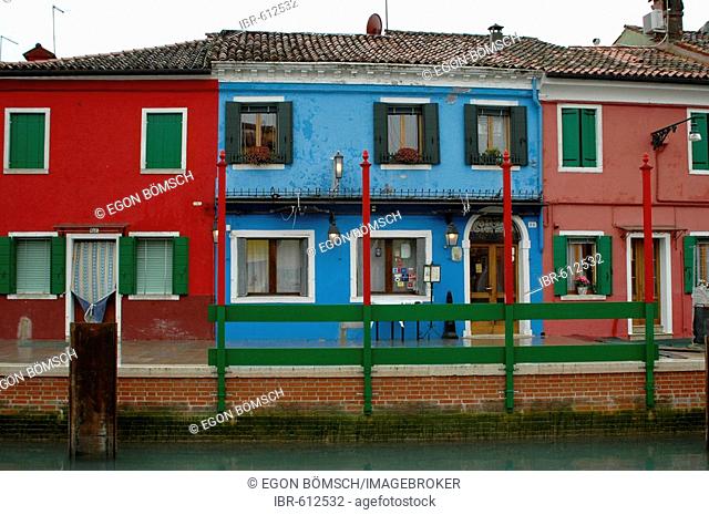 Burano, Island of Burano, Venice, Venetia, Italy, Europe