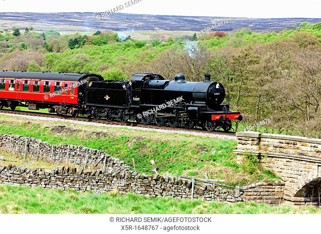 steam train, North Yorkshire Moors Railway NYMR, Yorkshire, England