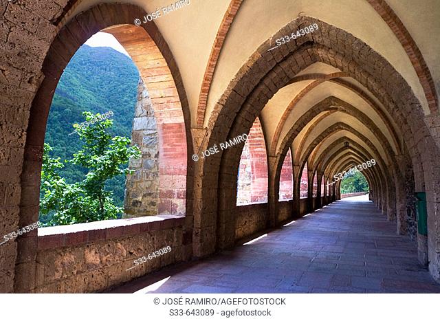 Arches in Nuestra Señora de Valvanera Monastery. La Rioja. Spain