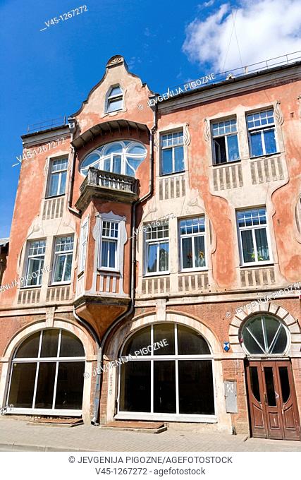 Art Nouveau, jugendstil, building, Saules iela, Saules Street, Daugavpils, Latgale, Latvia