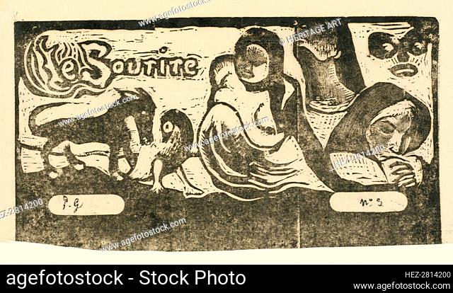 Title Page for Le Sourire (Titre du Sourire), in or after 1895. Creator: Paul Gauguin
