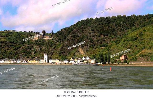 Sankt Goarshausen mit Burg Katz