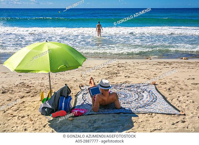 Sant Adeodat Beach. Es Migjorn Gran Municipality. Minorca Island. Balearic Islands. Spain