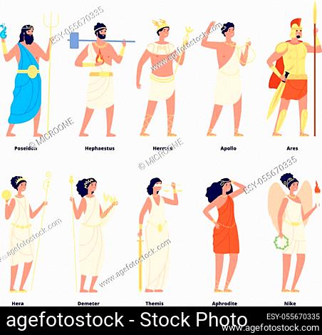 Greek goddess aphrodite cartoon Stock Photos and Images | agefotostock