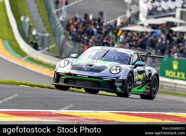 # 14 Moritz Sager (A, Dinamic Motorsport SRL), Porsche Mobil 1 Supercup at Circuit de Spa-Francorchamps on August 27, 2021 in Spa-Francorchamps, Belgium