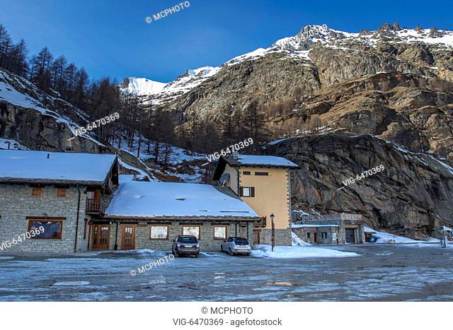 Valsavarenche im Nationalpark Gran Paradiso, Italien - 22/02/2019