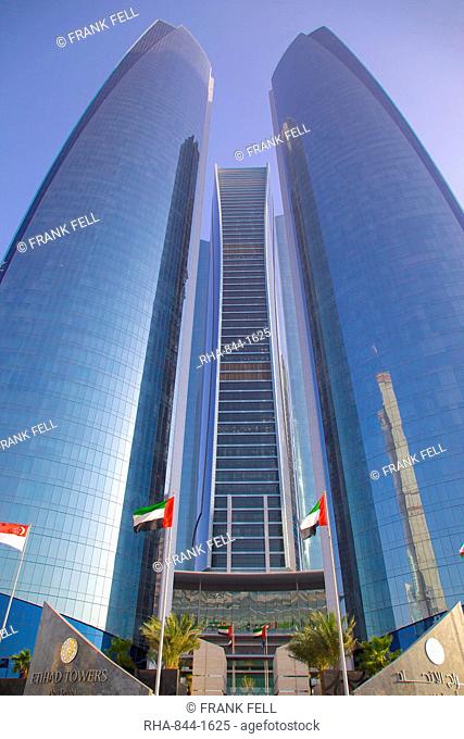 Etihad Towers, Abu Dhabi, United Arab Emirates, Middle East