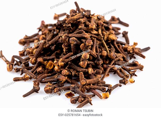 Cloves spice isolated on a white background
