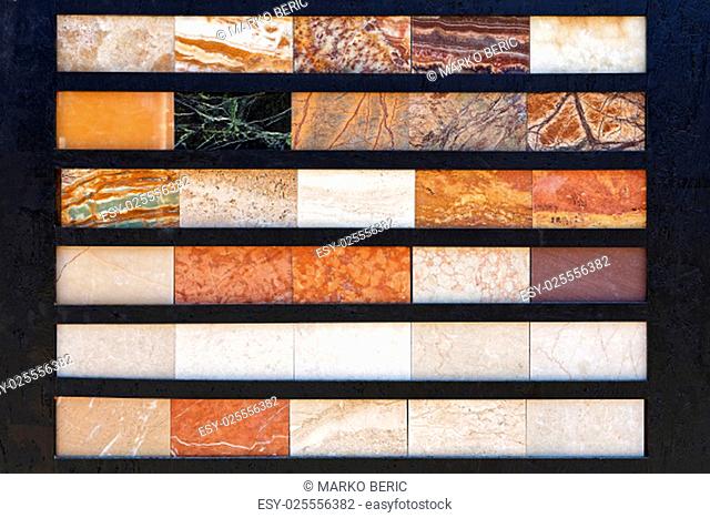 Marble Tiles Selection of Patterns and Colors