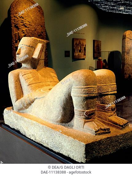 Chac-Mool statue originating from the Temple of the planet Venus, Chichen Itza (Mexico). Mayan Civilization, 11th Century