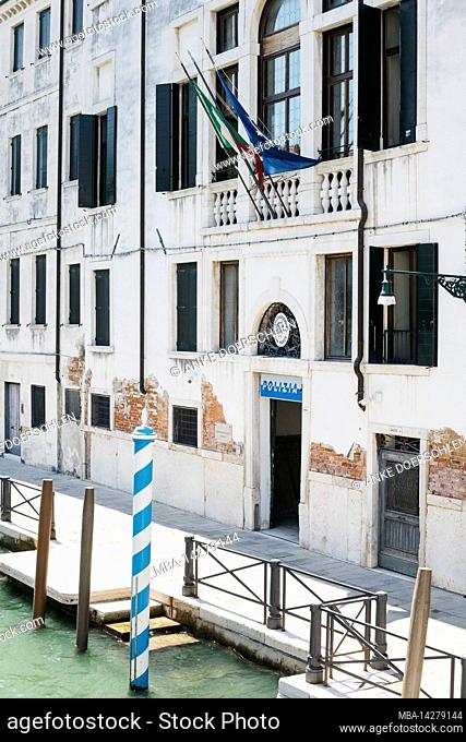 View of the building of the Polizia de Stato in Venice, Italy