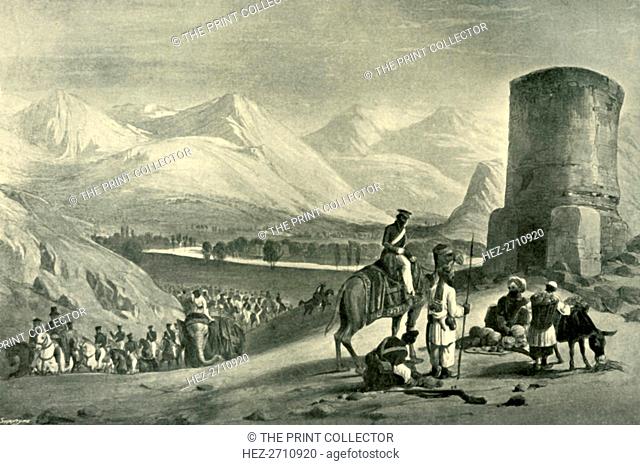'The Valley of Maidan and Buzrak Tower', 1842, (1901). Creator: James Atkinson
