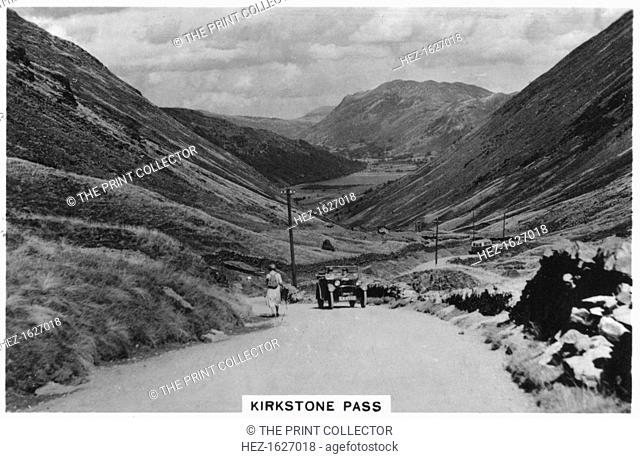 Kirkstone Pass, Lake District, Cumbria, 1936. Sights of Britain, second series of 48 cigarette cards, issued with Senior Service, Junior Member