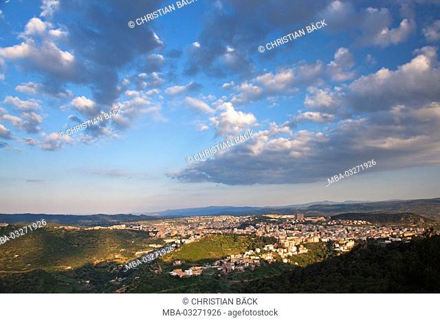 View of Monte Ortobene to Nuoro, Barbagia, Central Sardinia, Sardinia, Italy, Europe