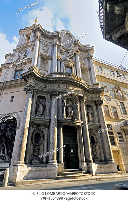 San Carlo alle Quattro Fontane Church, better know as San Carlino, Rome, Latium, Italy