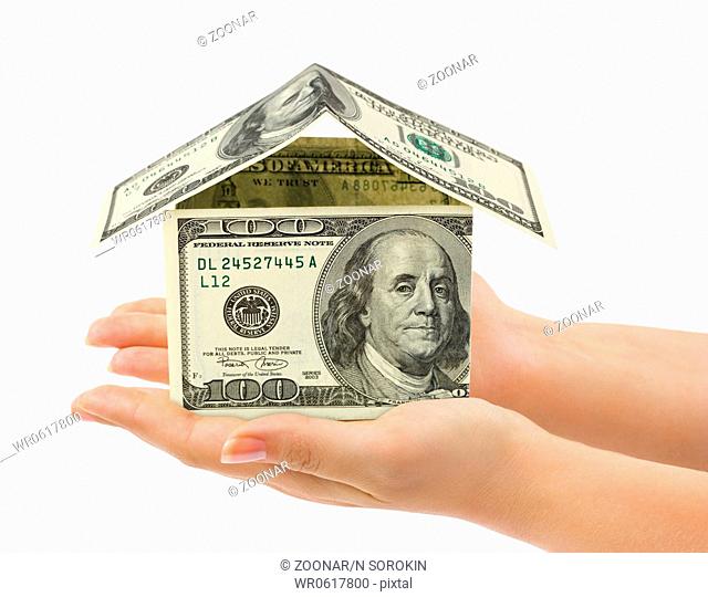 Hands and money house