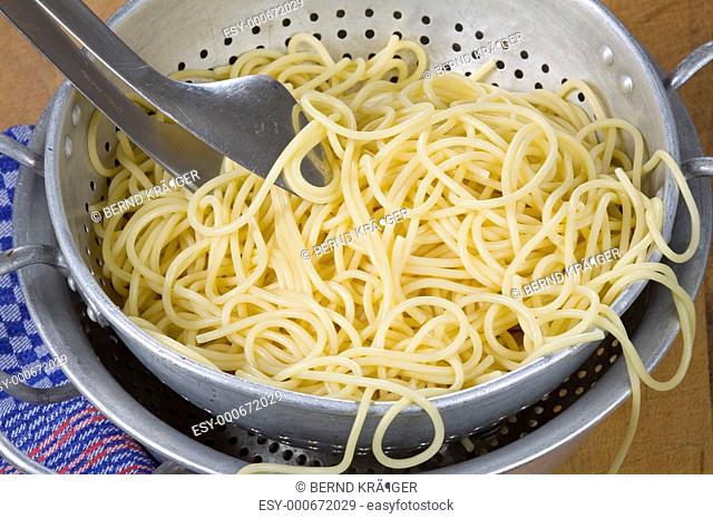 Spaghetti von oben