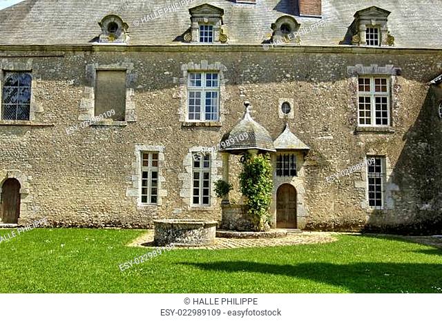 picturesque castle of Talcy in Loir et Cher