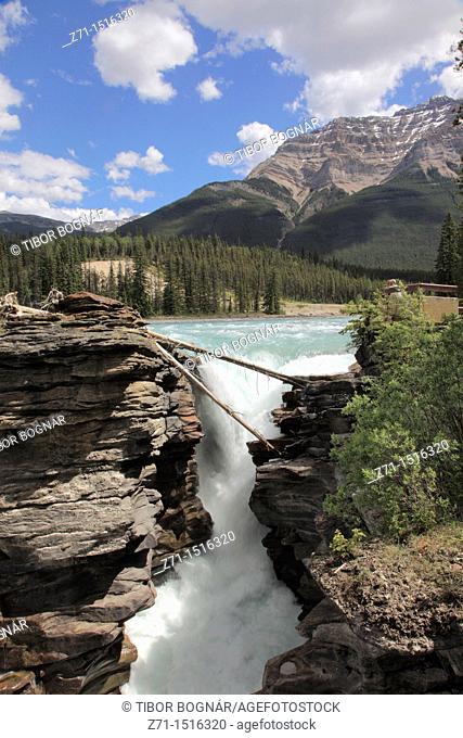 Canada, Alberta, Jasper National Park, Athabasca River Falls