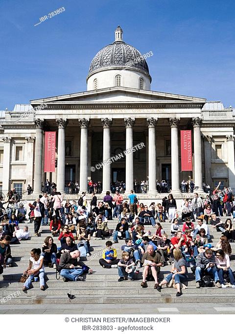 National Gallery at Trafalgar Square, London, England, United Kingdom