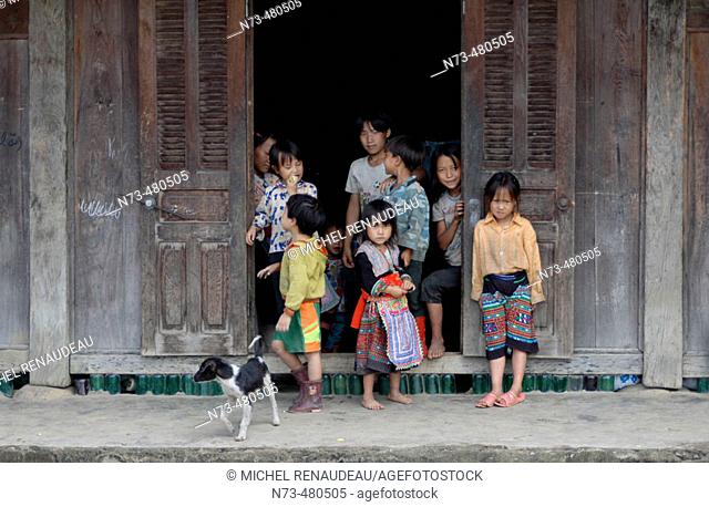 Northern Vietnam, Binh Lu Valley, Lai Chau province, children