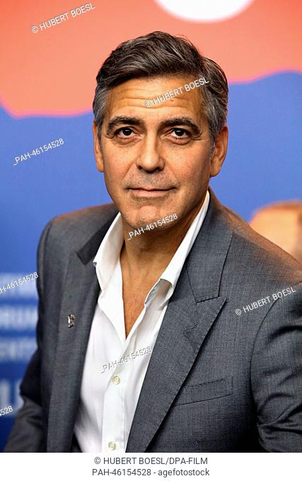 Actor/director George Clooney atttends the press conference of 'The Monuments Men'during the 64th annual Berlin Film Festival, in Berlin, Germany