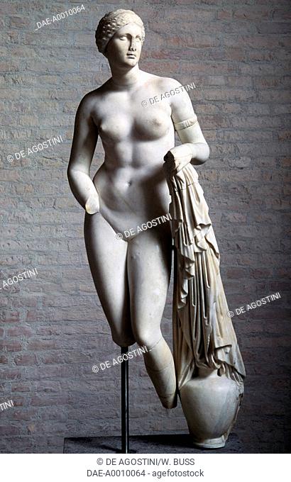 Aphrodite Braschi, 1st century bC, marble statue, copy after a Greek statue of Praxiteles. Greek and Roman civilisation.  Monaco