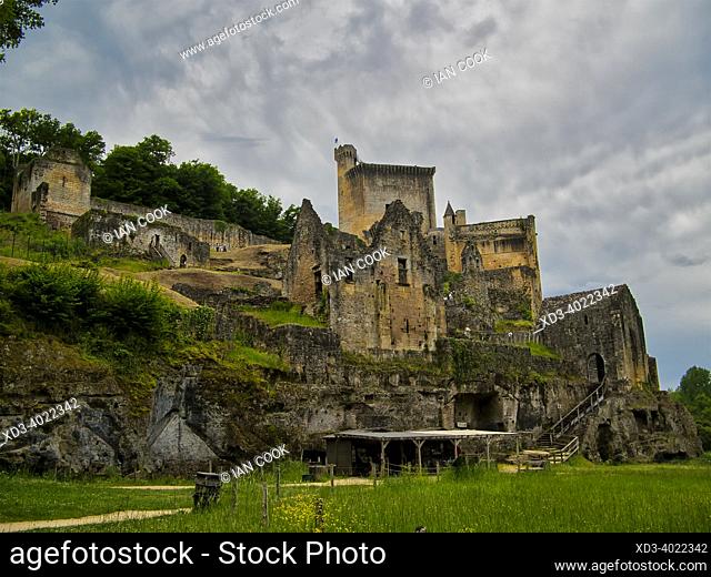 Camarque Castle, Dordogne Department, Nouvelle-Aquitaine, France