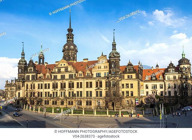 Historic Royal Palace (Residenzschloss) in Dresden, Saxony, Germany, Europe