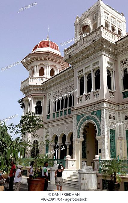 The Palacio de Valle located in Punta Gordain in the city of Cienfuegos in Cuba. The Palacio de Valle was built in 1913 for a wealthy sugar merchant