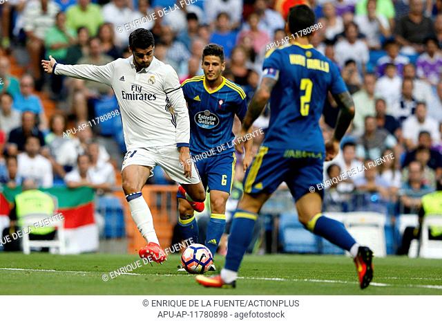 2016 La Liga Football Real Madrid v Celta Vigo Aug 27th. 27.08.2016. Madrid, Spain. Albaro Borja Morata (21) Real Madrid