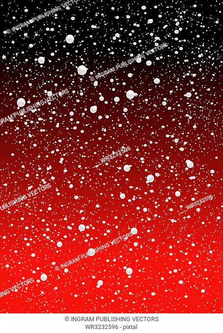 red and black gradient snow flake sky ideal for christmas background