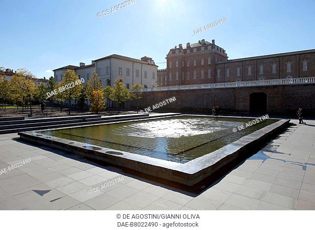Fountain in the park of Venaria Reale palace, Residence of the Royal House of Savoy (UNESCO World Heritage List, 1997), Piedmont, Italy