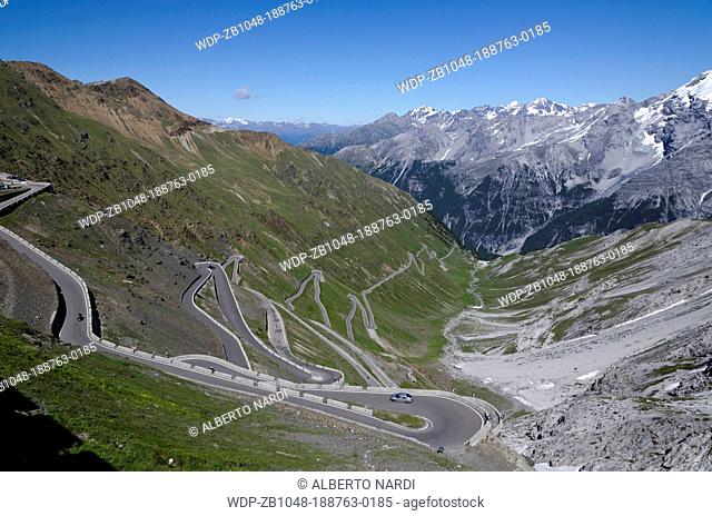 Venosta Valley, access road to Stelvio Pass, Stelvio National Park, Sudtirol, the Alps, Italy
