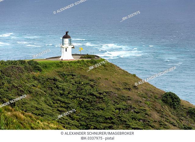 Lighthouse at Cape Reinga, Cape Reinga, Northland Region, New Zealand