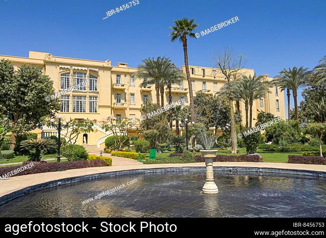 Fountain, Garden, Hotel Winter Palace, Luxor, Egypt, Africa